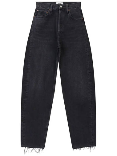 Luna High Rise Pieced Taper Jeans Black - AGOLDE - BALAAN 1