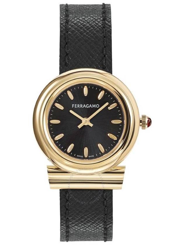 Gancini Quartz Watch Black - SALVATORE FERRAGAMO - BALAAN 2