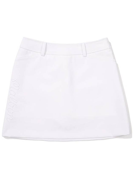 H line performance skirt WHITE WOMAN - MALBON GOLF - BALAAN 1