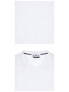 Men's Embroidered Logo Short Sleeve T-Shirt White - STONE ISLAND - BALAAN 6