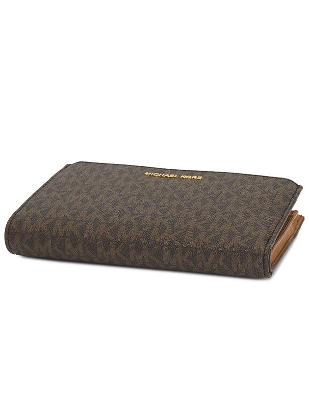 Jet Set Canvas Long Wallet Brown - MICHAEL KORS - BALAAN 4