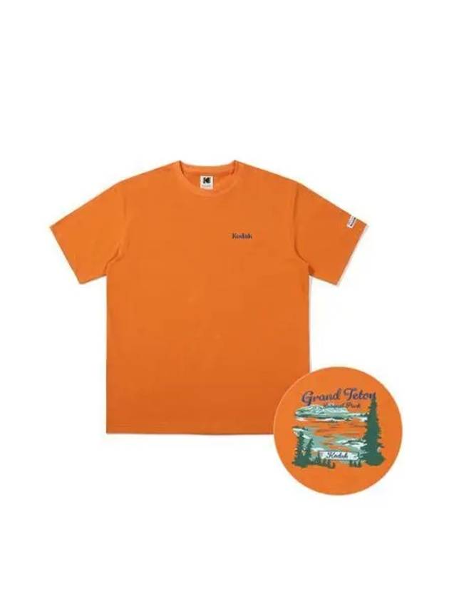 KODAK Apparel Scenery Sorona Short Sleeve T Shirt ORANGE - KODO - BALAAN 1