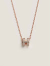 Mini Pop H Pendant Rose Gold & Marron Glace - HERMES - BALAAN 2