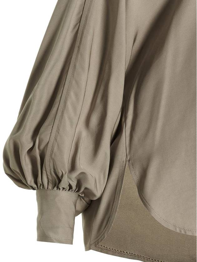 Nude Oversize Blouse - NUDE - BALAAN 4