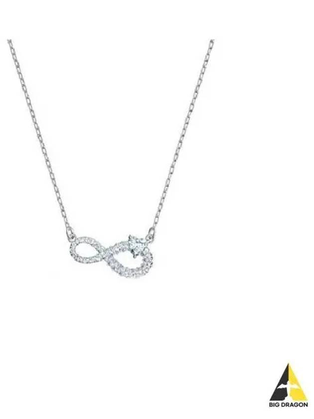 Infinity Pendant Necklace Silver - SWAROVSKI - BALAAN 2