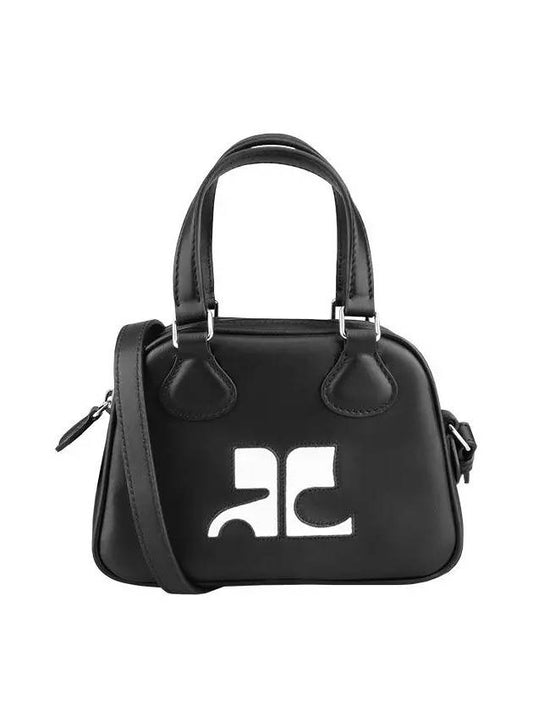 Mini Leather Bowling Cross Bag Black - COURREGES - BALAAN 2