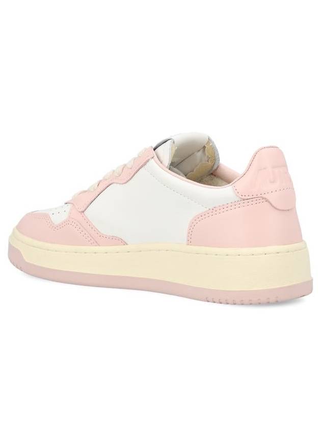 Medalist Bicolor Leather Low Top Sneakers White Pink - AUTRY - BALAAN 4