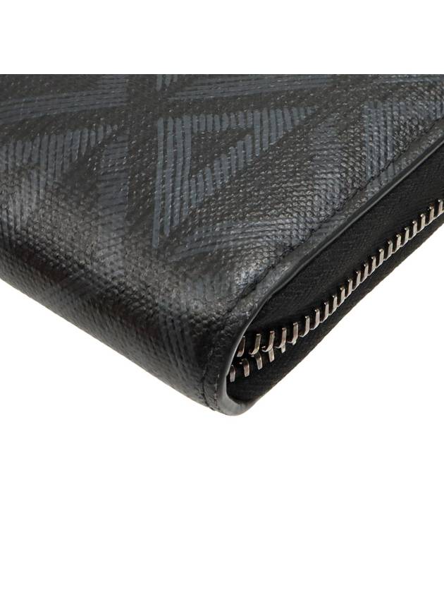 Black CD Diamond Canvas Zipper Long Wallet - DIOR - BALAAN 7