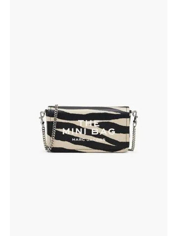 Zebra Leather The Mini Bag BlackWhite MBACW24005BKX - MARC JACOBS - BALAAN 1