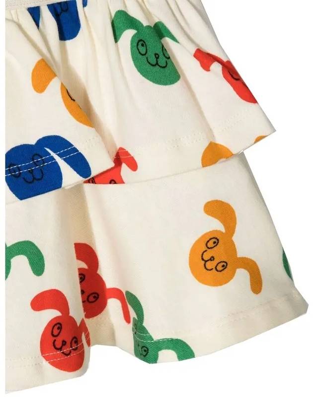 Kids Rabbit Pattern Cancan Skirt Ivory 21230173 11 - MINI RODINI - BALAAN 4