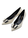 Women's Anais Bow Pumps Ivory - SAINT LAURENT - BALAAN 2