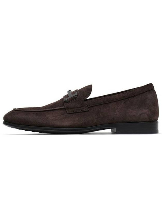 Men's Rubber Sole Suede Classic Loafers Dark Brown XXM51B0HG70 RE0 S800 - TOD'S - BALAAN 2