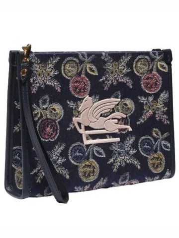 Apple Jacquard Pouch Medium Size Women Clutch Bag - ETRO - BALAAN 1