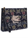 Medium Jacquard Clutch Bag Navy - ETRO - BALAAN 2