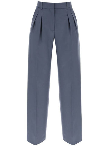 sbiru double pleat trousers - LOULOU STUDIO - BALAAN 1