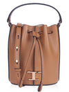 T Timeless Leather Micro Logo Bucket Bag Camel - TOD'S - BALAAN 2