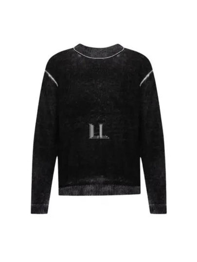 Print Crew Neck Knit Top Black - ACNE STUDIOS - BALAAN 2