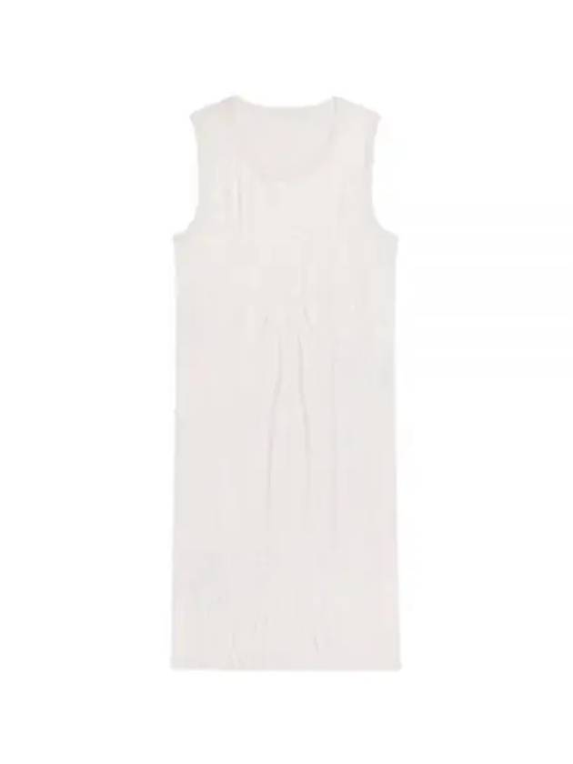 Crushed Satin Tank Mini Dress White - HELMUT LANG - BALAAN 2