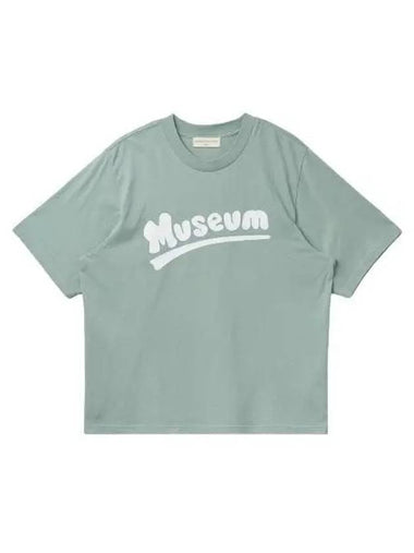 Museum logo print short sleeve t shirt Sage - MUSEUM OF PEACE & QUIET - BALAAN 1