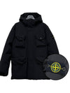 Kids Waffen Patch Down Padded Jacket Black 771640234 V0029 - STONE ISLAND - BALAAN 1