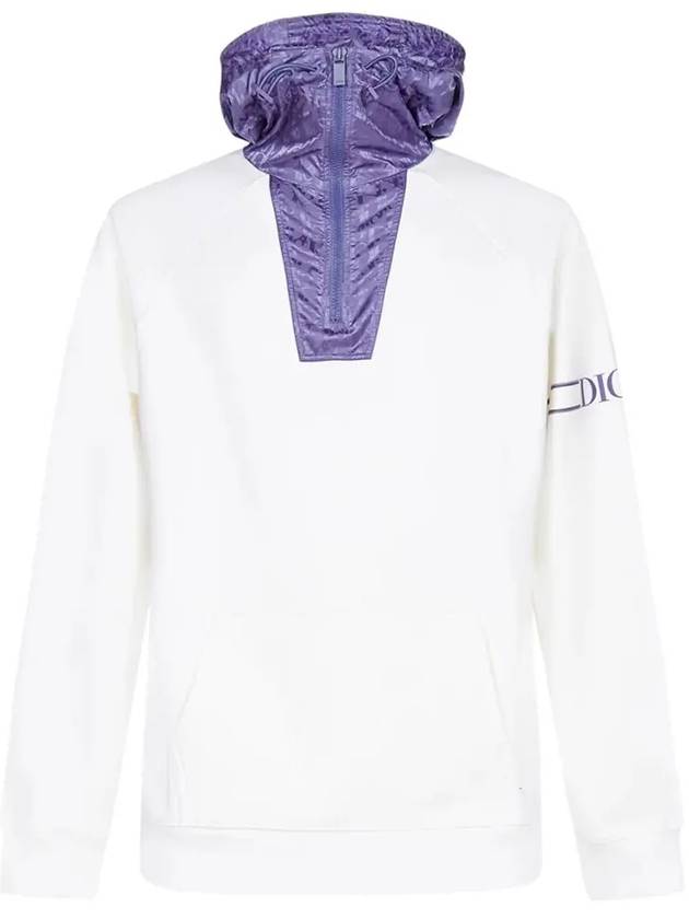 Oblique Purple Logo Anorak White - DIOR - BALAAN 2