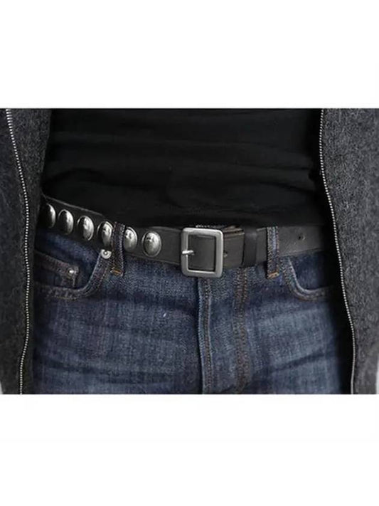 Dsquared silver studded leather belt BE1002 - DSQUARED2 - BALAAN 1