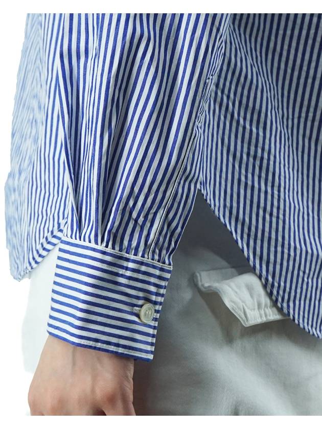 Wappen Stripe Shirt Blue - COMME DES GARCONS - BALAAN 9