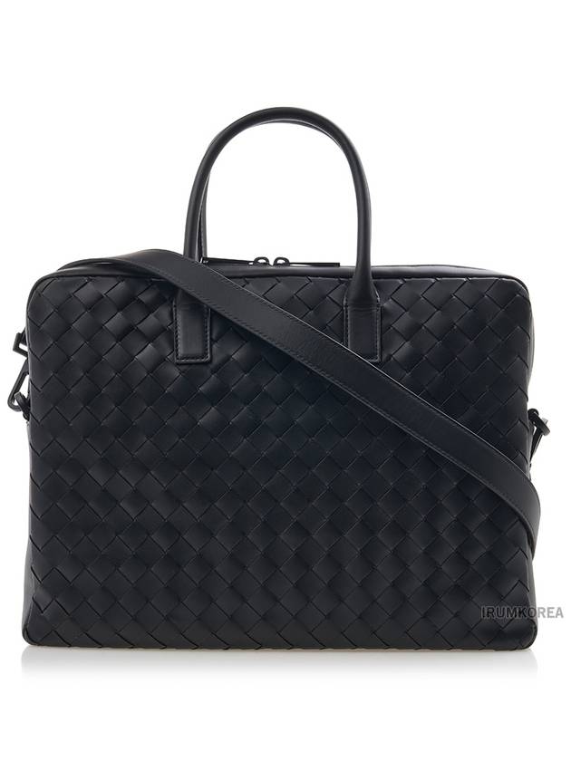 Intrecciato Briefcase Black - BOTTEGA VENETA - BALAAN 4