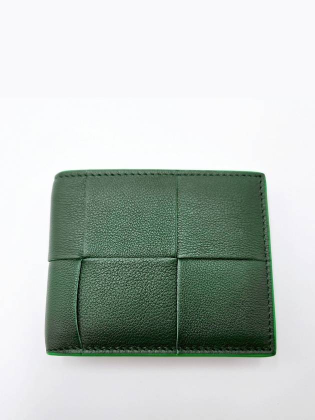 Maxi Intrecciato Leather Half Wallet Raintree - BOTTEGA VENETA - BALAAN 2