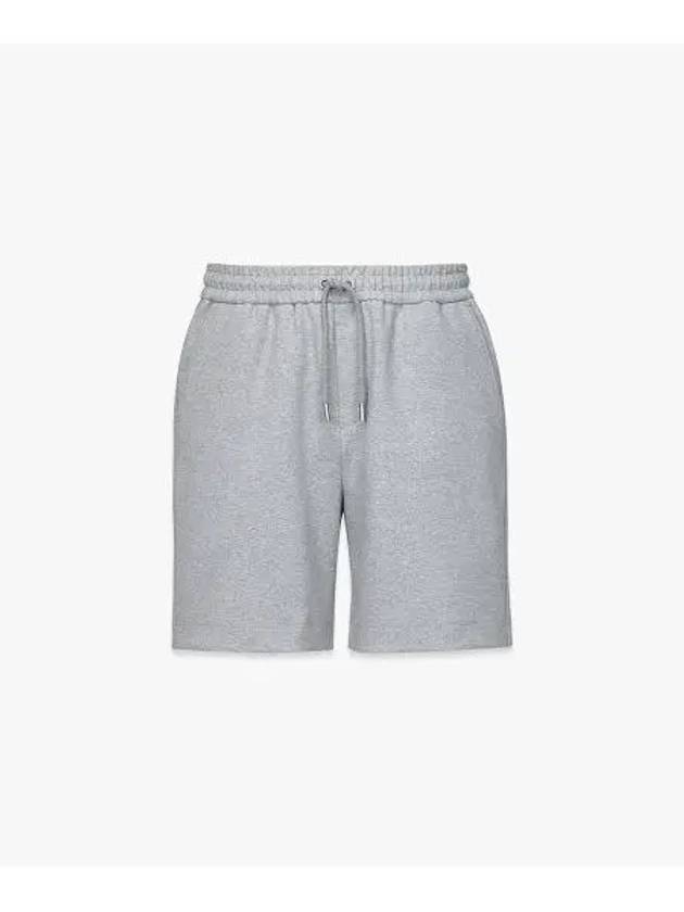 Essentials Logo Ponte Shorts Grey - MCM - BALAAN 2