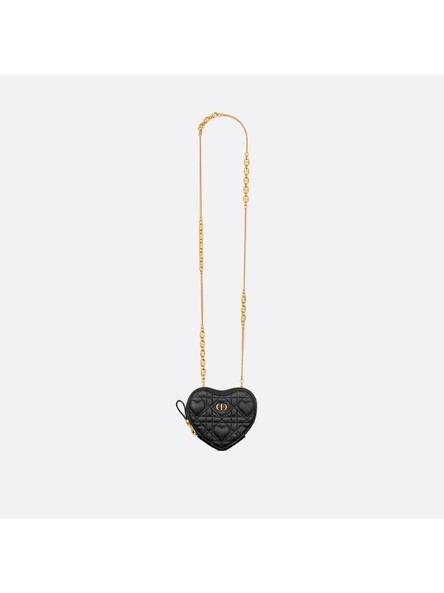 AMOUR CARO Chain Heart Pouch Black S5097UNID M900 - DIOR - BALAAN 4