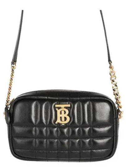 Quilted Leather Mini Lola Camera Shoulder Bag Black - BURBERRY - BALAAN 2