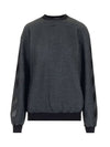 Rubber Diagonal Arrow Sweatshirt Grey - OFF WHITE - BALAAN 1