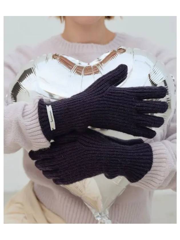 FINGER HOLE GLOVES MIDNIGHT NAVY - BENSIMON - BALAAN 1