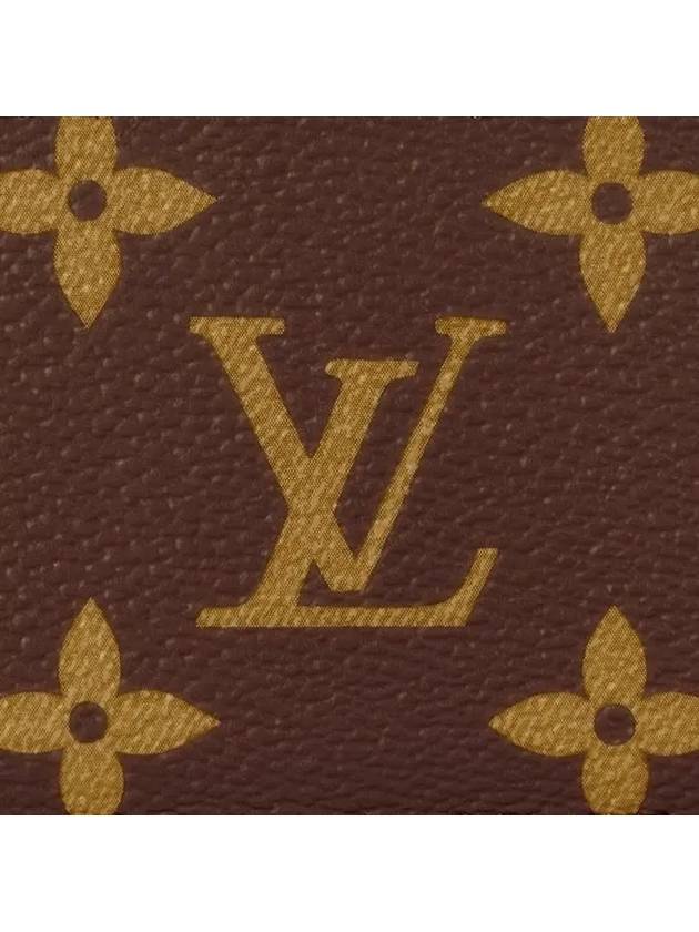 Monogram Card Wallet Fuchsia Brown - LOUIS VUITTON - BALAAN 6