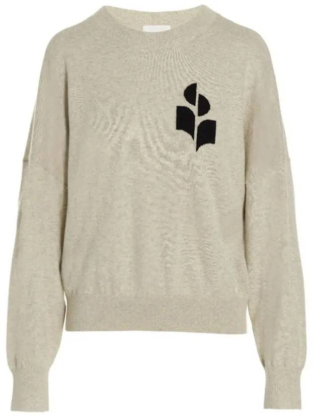 Marisans Logo Knit Top Light Grey - ISABEL MARANT - BALAAN 2