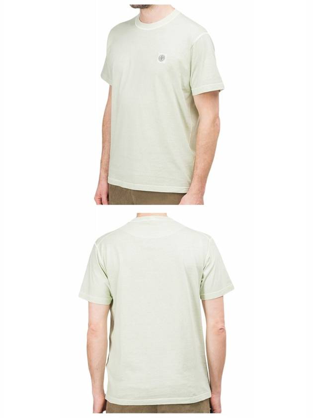 Logo Patch Chest Short Sleeve T-Shirt Mint - STONE ISLAND - BALAAN 6