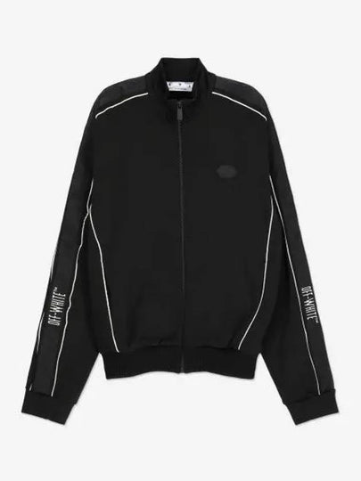 Logo Tape Track Jacket Black - OFF WHITE - BALAAN 2