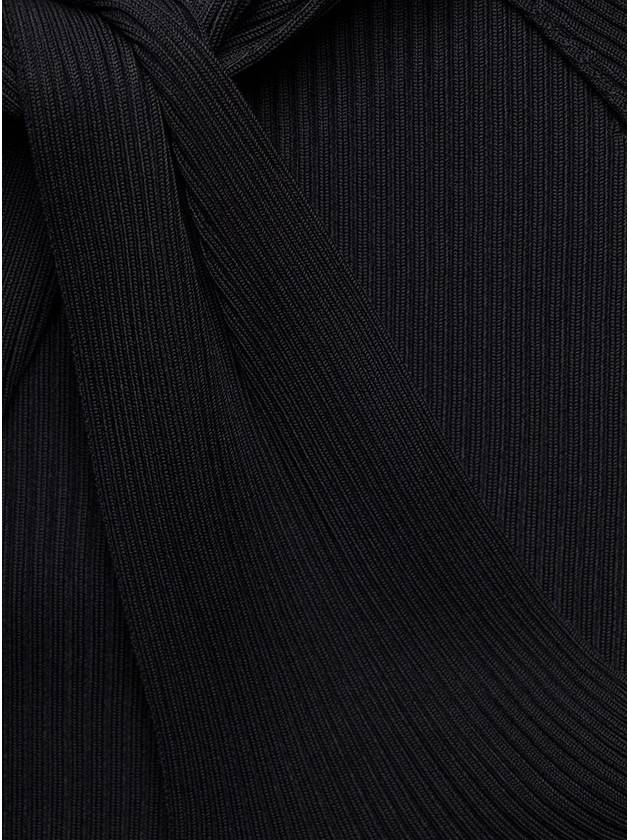 Black Long-Sleeve Top With Twisted Cut-Out Detail In Viscose Woman - COPERNI - BALAAN 3