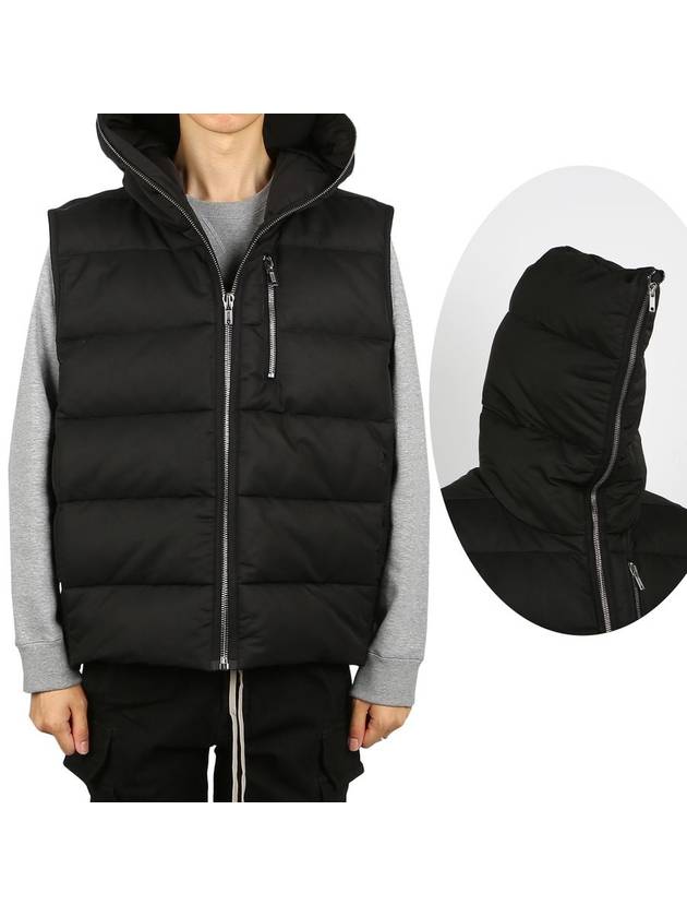 Gimp Down Vest Black - RICK OWENS - BALAAN 1