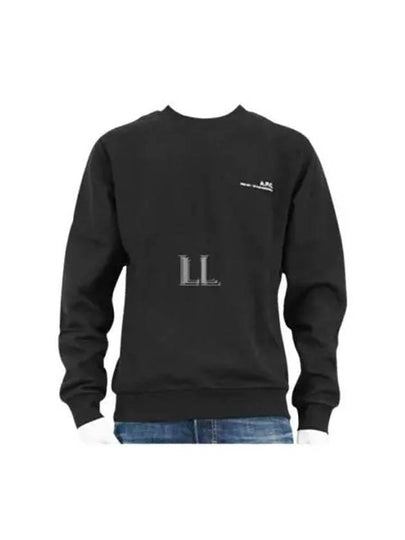 Item Logo Crew Sweatshirt Black - A.P.C. - BALAAN 2