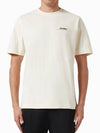 Le Gros Grain Logo Short Sleeve T-Shirt Beige - JACQUEMUS - BALAAN 2