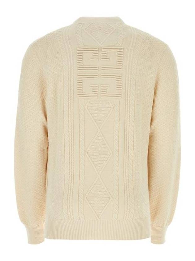 4G Cable Knit Cardigan Ivory - GIVENCHY - BALAAN 3