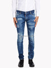 Men's Multidiss Yellow Paint Spot Slim Jeans S71LB0105 - DSQUARED2 - BALAAN 9