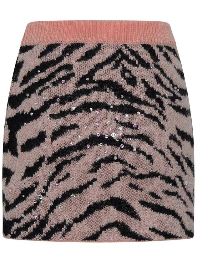 Alessandra Rich Pink Mohair Blend Miniskirt - ALESSANDRA RICH - BALAAN 3