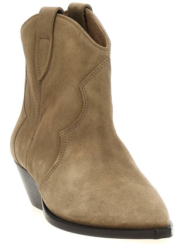 Dewina Suede Western Middle Boots Brown - ISABEL MARANT - BALAAN 3