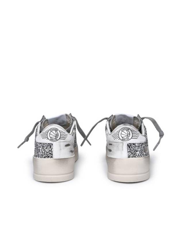 Stardan Glitter Low Top Sneakers Silver - GOLDEN GOOSE - BALAAN 4