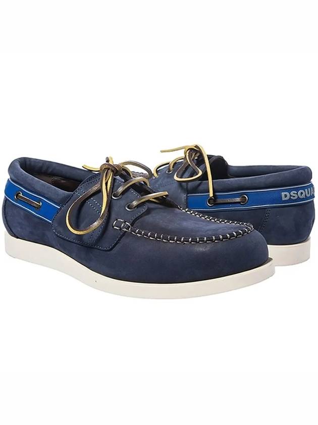 11th Anniversary Boat Shoes Nubuck Navy W14 VA402 V097 3073 - DSQUARED2 - BALAAN 2