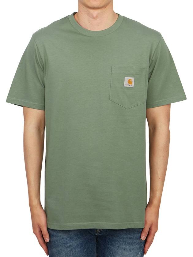 Pocket Short Sleeve T-Shirt Park Green - CARHARTT WIP - BALAAN 2