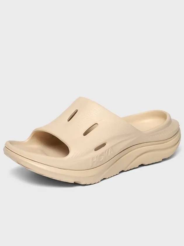 Ora Recovery Slide 3 Slippers Beige - HOKA ONE ONE - BALAAN 5